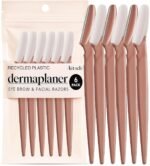 Kitsch Dermaplane Razor for Women Face – Face Razors for Women & Men, Eye Brow Razors & Face Shaver 6 pcs