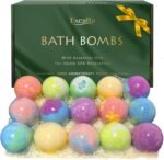 Bath Bombs for Women Gift Set, 15 Pcs Handmade Bubble Bath bombs, Shea & Coco Butter Dry Skin Moisturize.