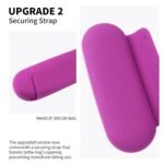 Soft Portable Cosmetic Face Brushes | Large Travel Makeup Brush Case - Bright Pink - Image 3