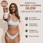 Beauty by Earth Self Tanner | Moisturizing Self Tanning Lotion with Aloe Vera & Coconut for a Natural Glow, (Medium) - Image 4