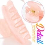 CAKURE Acrylic Claw Clips Pink Hair Clips Medium Nonslip Hair Claw (Pack of 2) - Image 4