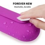 Soft Portable Cosmetic Face Brushes | Large Travel Makeup Brush Case - Bright Pink - Image 4