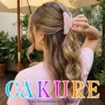 CAKURE Acrylic Claw Clips Pink Hair Clips Medium Nonslip Hair Claw (Pack of 2) - Image 5