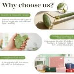BAIMEI IcyMe Gua Sha & Jade Roller Set, Cooling Face Roller & Guasha Tool for Face Depuffing – Green - Image 5