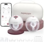 M5 Smart APP Controlled Wearable Breast Pump, 2-Pack Cozy Red