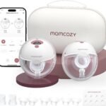 M5 Smart APP Controlled Wearable Breast Pump, 2-Pack Cozy Red