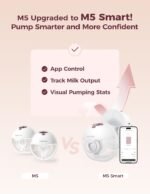 M5 Smart APP Controlled Wearable Breast Pump, 2-Pack Cozy Red - Image 2