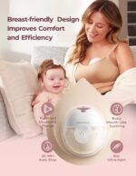 M5 Smart APP Controlled Wearable Breast Pump, 2-Pack Cozy Red - Image 4