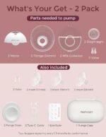 M5 Smart APP Controlled Wearable Breast Pump, 2-Pack Cozy Red - Image 7